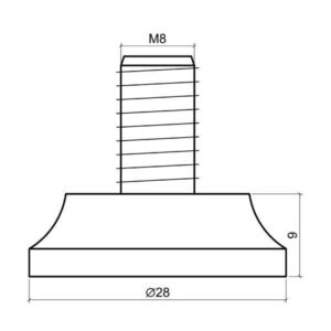 Мебелно краче (малко пинго) - Сив, Бял, Черен,