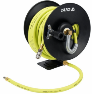 Макара с маркуч за компресор YATO, PVC+NBR, 20 Bar, Ф 10 мм, 15 м