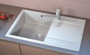 Гранитни Мивки за Кухня в цвят Бял, Черен, Сив, Беж/Крем, Тъмно Сив