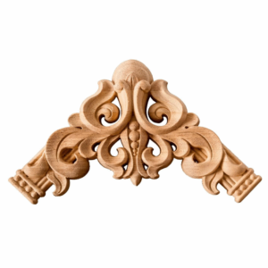 Дървен Орнамент за Декорации, дървена апликация за мебели
