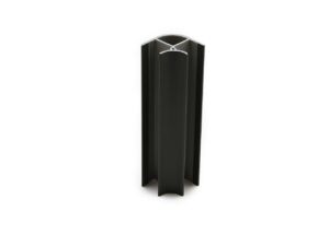 ПВЦ Ъгъл за цокъл /90 градуса/ 10 см - Антрацит