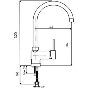 Смесител за Кухня модел TU105