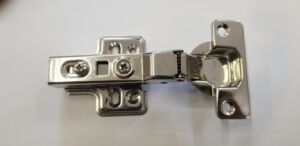 Неръждаема Панта с амортисьор клипс - средно рамо, полупокрит пант (за мокри помещения, баня)