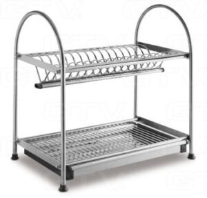 Неръждаем Отцедник Сушилник за чаши и чинии с тавичка модел inox