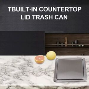 Капак за вграждане в плот за кухненски кош