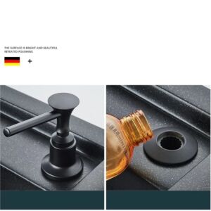 Дозатор за вграждане - Черен Мат с Медни Нишки