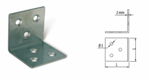 Метален ъгъл 40х40х40х2 мм