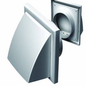 Решетка с наклон и клапа за въздуховоди PVC MV122V - ф125 ММ