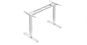 Двумоторно електрическо бюро Sit-Stand (рамка)- Бяло