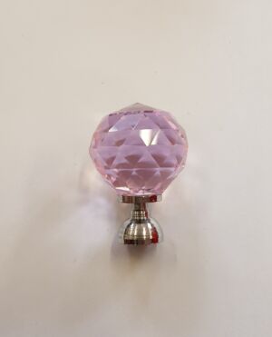 Мебелна дръжка модел с Розов Кристал