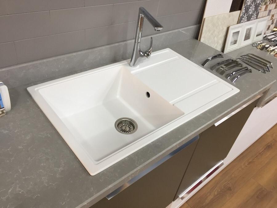 Гранитни Мивки за Кухня в цвят Бял, Черен, Сив, Беж/Крем, Тъмно Сив - Image 2