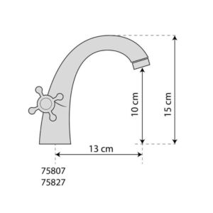 Смесител за мивка FALA RETRO BRONZE 1