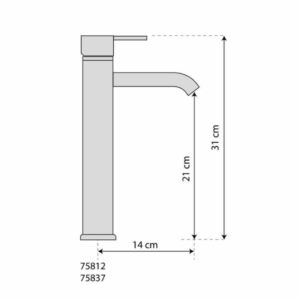 Смесител за мивка FALA RETRO BRONZE 2 HI