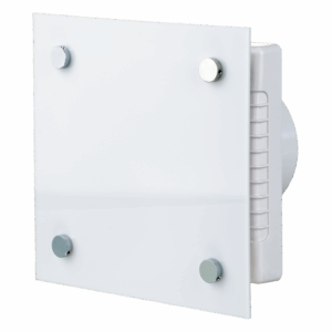 Битов вентилатор с автоматични жалузи VENTS Серия Modern Auto Ф125 (Modern бял)