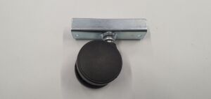 колелце Въртящо Ф40/h46 мм/20 kg с П образна ПЛАНКА 18 мм