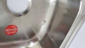 Мивка за Кухня за вграждане с малък отцедник модел EX 152 - ПРОДУКТ С ТРАНСПОРТЕН ДЕФЕКТ !!!