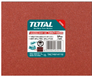 Виброшлайф TOTAL Industrial, 110 х 100 мм, 240 W