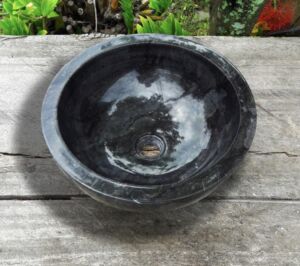 Дизайнерска Мивка за Баня от Индонезийски Черен Мрамор