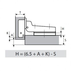 Панта с амортисьор клипс и 3D реглаж - средно рамо GTV