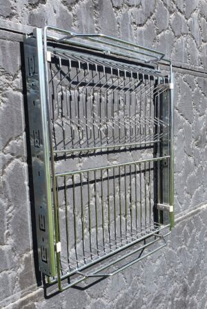 Механизъм с комбинирана поставка за чинии и чаши с телескопични водачи с пуш GTV