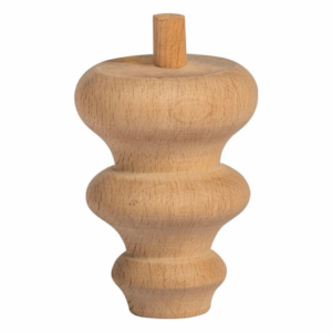 Дървен Крак Кръгъл Конус за Маса, Шкаф, Гардероб, Мебели