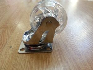 Мебелно колелце Ф 50 мм силиконово без спирачка