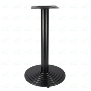 Кръгъл Черен Мат Крак за Маса