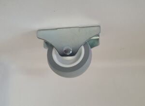 Еднопосочно мебелно колелце - h50 Ф45 - планка 70х25